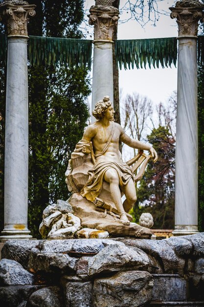 classical sources of water in the royal gardens of Aranjuez, Spain