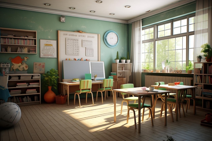 Photo classroom comfort back to school wallpaper
