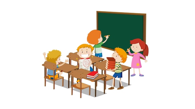 教室の子供たち