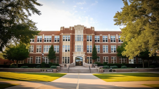 Photo classrooms high school building