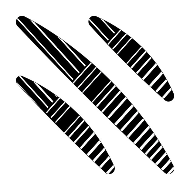 claw marks icon black white diagonal lines