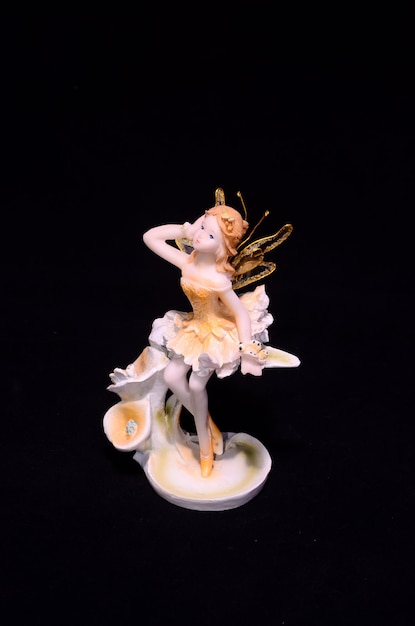 Clay Handmade Statuette of a Fairy