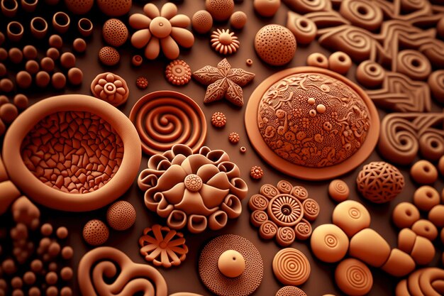 Clay material with patterns creative plasticine texture