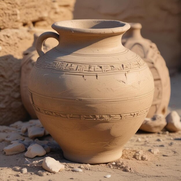 a clay pot with the word  clay  on it