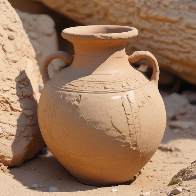 a clay pot with the word  clay  on it