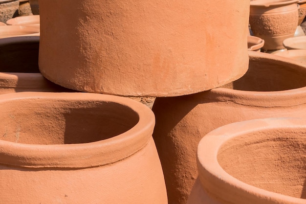 Clay pots