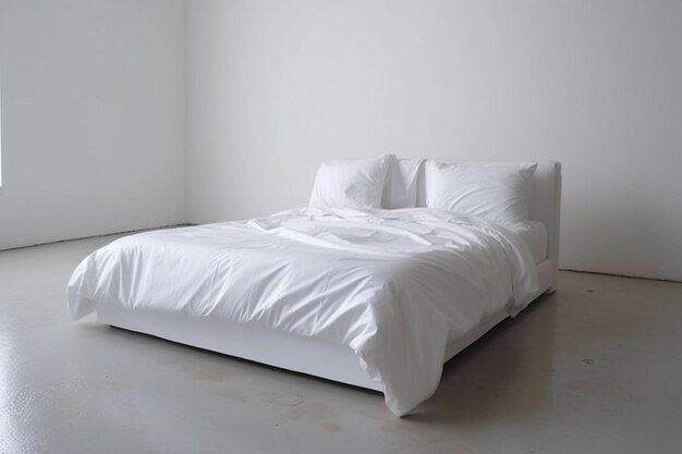 Clean blank bed