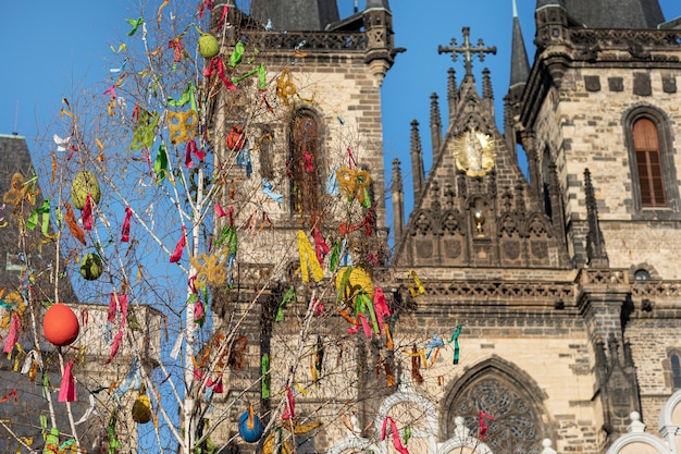 Clean city streets of prague