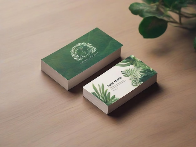 clean dark business card