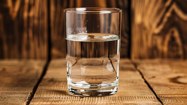 Clean drinking water sparkles in a transparent glass a beacon of health and wellbeing