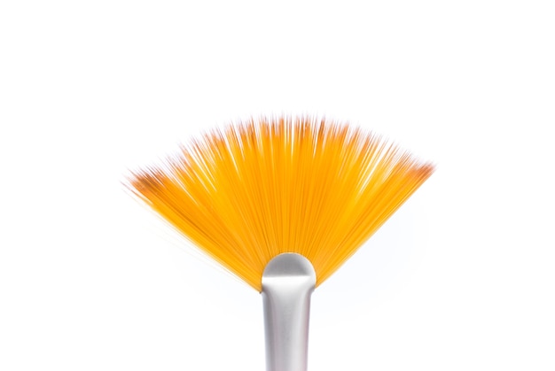 Clean fan brush for creative Isolated