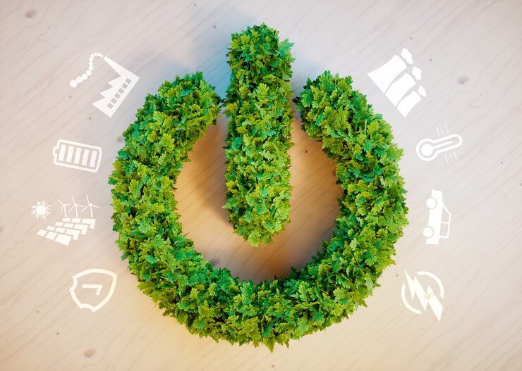 Photo clean green eco energy concept