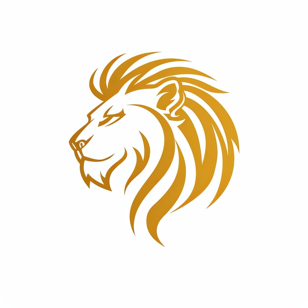 Photo a clean lion logo mascot