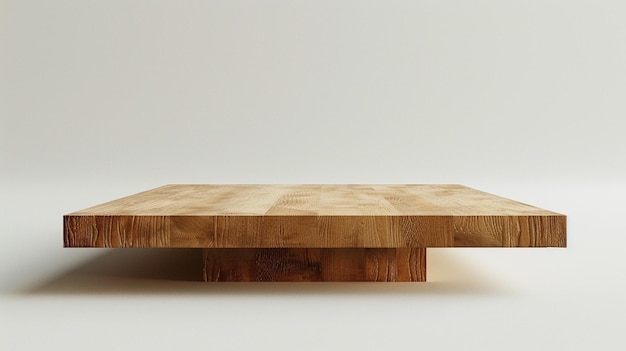 Photo a clean look symmetric modern wooden platform for product photography