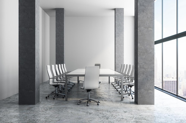 Clean meeting room interior