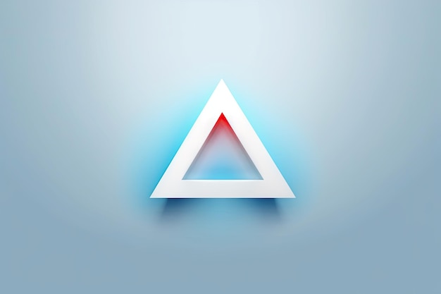 Clean and minimalistic background with a centered triangle representing simplicity and balance