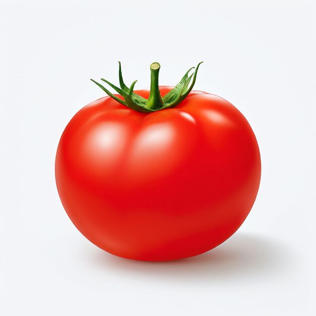 A clean and minimalistic illustration of a tomato displayed on a pristine white background