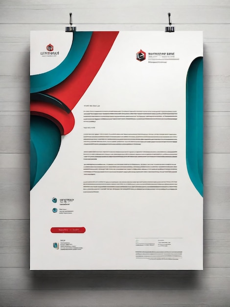 Photo clean and modern corporate buisness letterhead template design letterhead design for your business print ready corporate identity letterhead template