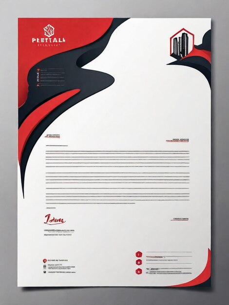 Clean And Modern Corporate Buisness Letterhead Template Design Letterhead design for your business print ready corporate identity letterhead template