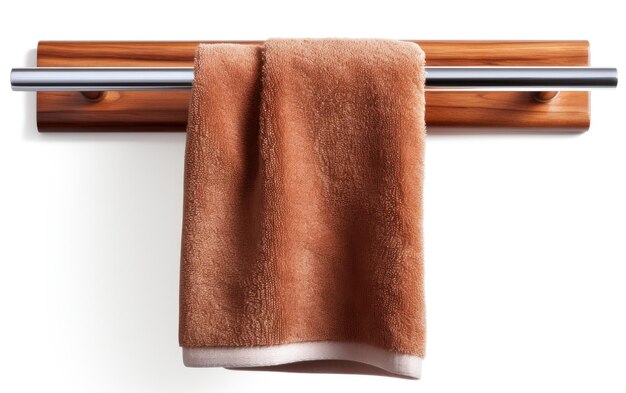 Clean and Organized Towel on White Background