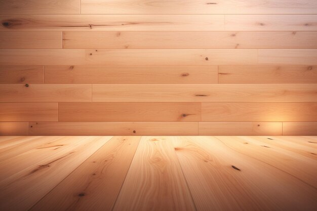 Clean and polished light wood backdrop