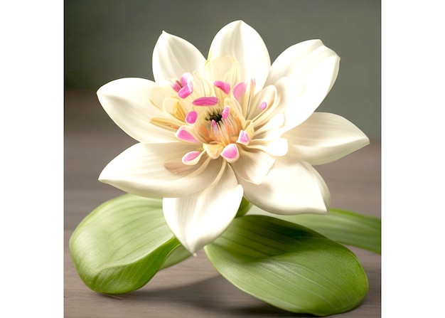 Clean realistic aparajita flower design