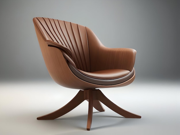 Clean realistic chair design generated using Ai