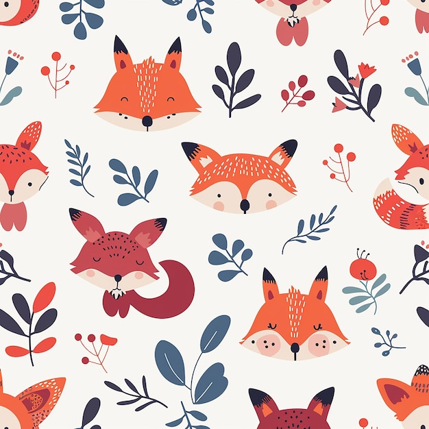 clean and sleek trendy cute and adorable digital seamless pattern