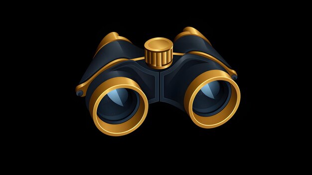 Clean vector icon of a pair of binoculars