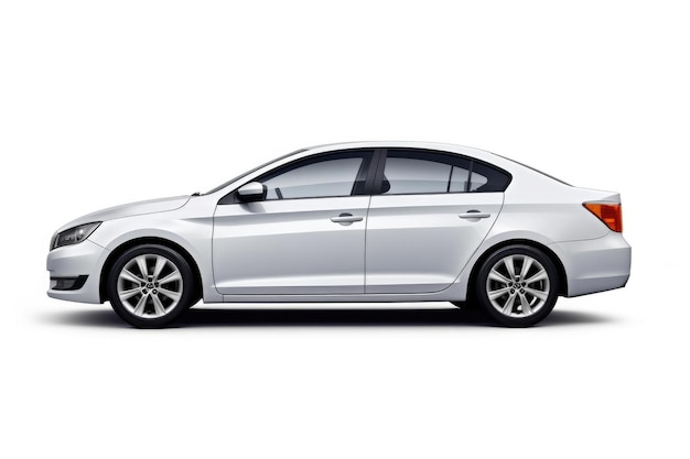 Clean White Background Sedan