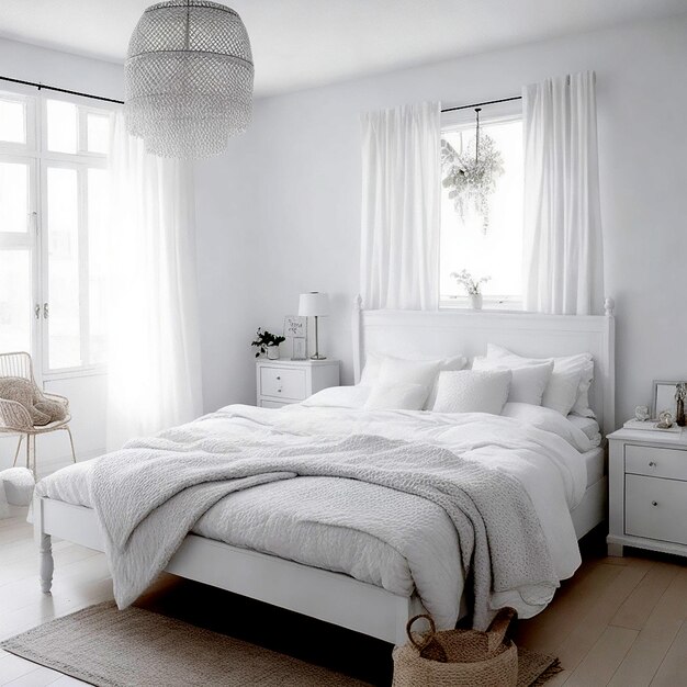 Clean White Bedroom