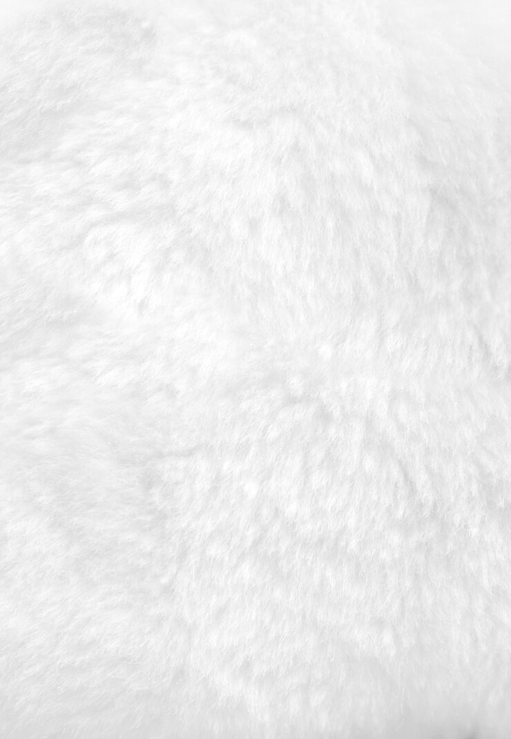 Photo clean white fur background close up view. texture wallpaper