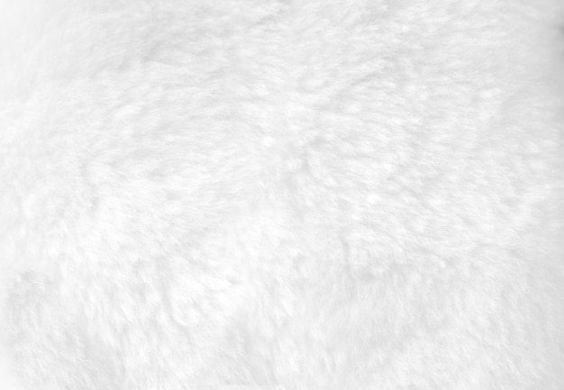 Photo clean white fur background close up view. texture wallpaper