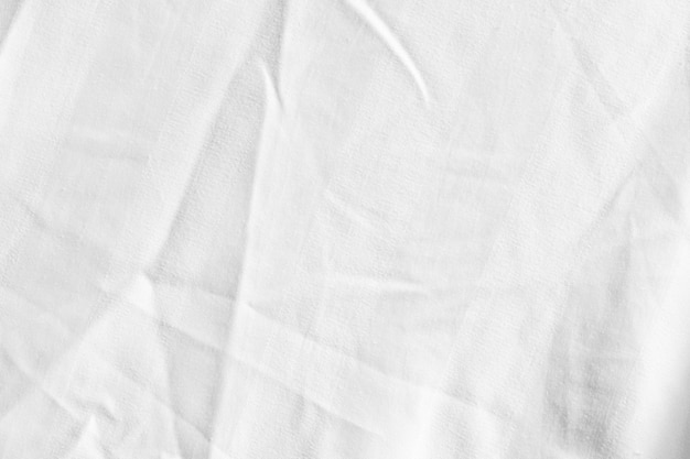 Photo clean white paper wrinkled background abstract crumpled white paper white bed linen gradient texture blurred curve style of abstract luxury fabricwrinkled bed linen and dark gray shadowsbackground