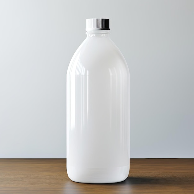 Clean White Plastic Bottle Mockup