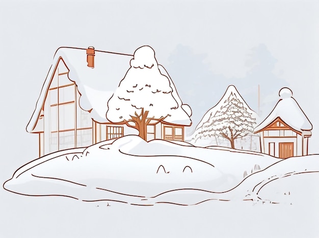 Photo clean white snow landscape isolated vector