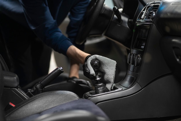 Portrait Of Worker Use Car Interior Steam Cleaner. Vapor Sterilization  Stock Photo, Picture and Royalty Free Image. Image 175110638.