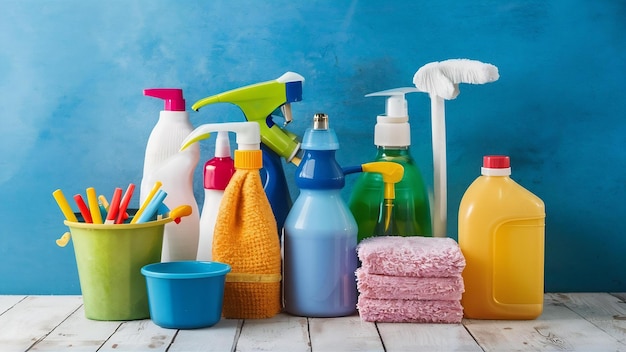 Cleaning products and copyspace