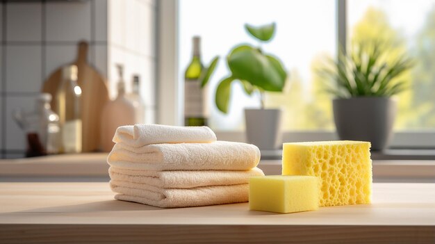 Cleaning Products and Natural Sponges