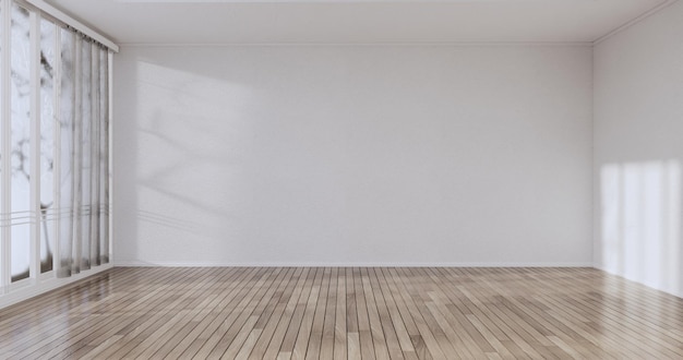 Cleaning room, Modern room empty white wall on tiles floor. 3D rendering