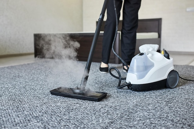 using steam mop on carpet