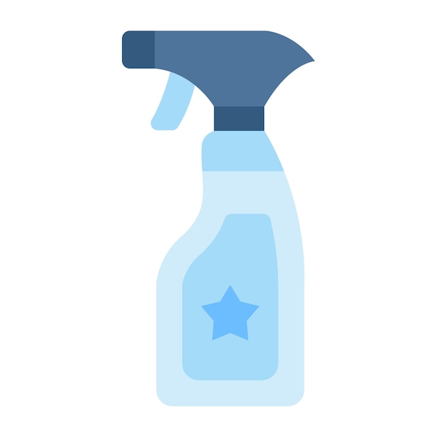 Photo cleaning spray flat illustration