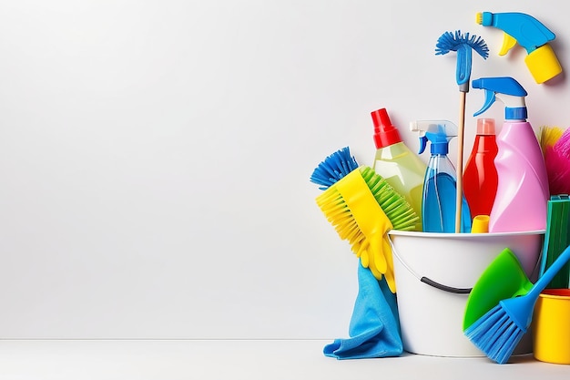 Cleaning Supplies Mockup