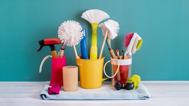 Уборка инструментов для уборки дома