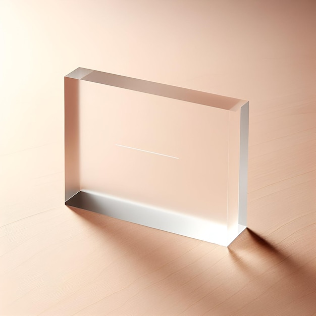 写真 透明なアクリルシート・プラニング・スタンド 透明なプラスチック・スタンド・モックアップ