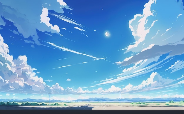 Anime Sky Background Images Browse 11106 Stock Photos  Vectors Free  Download with Trial  Shutterstock