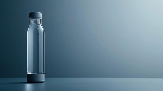 Clear bottle transparent and refreshing symbolizing hydration and ecoconsciousness