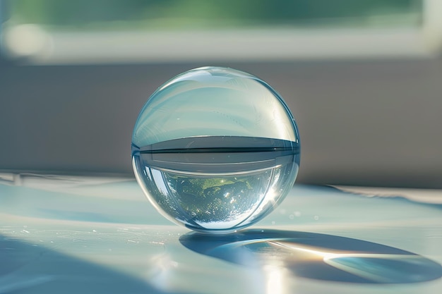 透明なガラスのボール