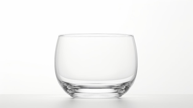 Clear Glass Filled With Water on White Background On a White or Clear Surface PNG Transparent Background