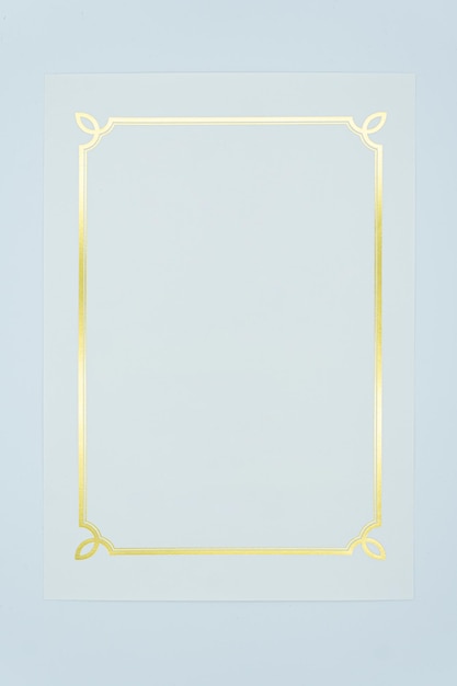 Photo a clear glass frame with a gold border.